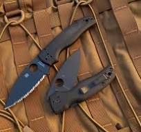 2026C SPYDERCO Shaman G-10 Black Black Blade Serrated
