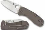 2026C SPYDERCO Techno 2 Titanium Plain