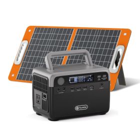 Flashfish 300W Power Station + 60W Solar Panel 230.4Wh LiFePO4 (Peak 600W) Solar generator AC Outlets Portable Power Station,Power Bank, Battery Back