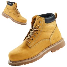 Steel Toe Work Boots, US Size 9, Waterproof Work Boots for Men, Slip-Resistant Work Boot, Lightweight and Breathable Rubber Sole Mens Boots for Indus