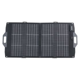 100W Bifacial Solar Panel, 16BB N-Type Foldable Monocrystalline Solar Panel Charger 24% Efficiency, Portable with MC4 Output, USB-A (QC3.0), Type-C &