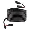 100FT Solar Panel Extension Cable, 10 AWG, Solar Panel Wire with Flame Retardant Protective Sleeving, Female and Male Connectors, IP67 Waterproof PV