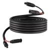 30FT Solar Panel Extension Cable, 10 AWG, Solar Panel Wire with Flame Retardant Protective Sleeving, Female and Male Connectors, IP67 Waterproof PV W