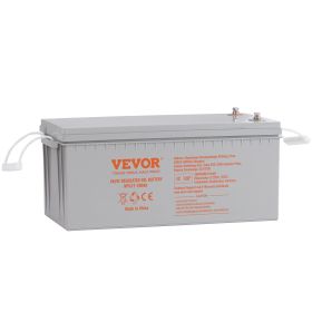 Rechargeable AGM Marine Battery, 12V 200 AH, Designed for RV Solar Marine Off-Grid Use, UPS Backup, with a Self-Discharge Rate, 1400A Current