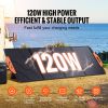 Portable Monocrystalline Solar Panel, Monocrystallin120W Foldable e ETFE Solar Charger, 23% Efficiency Solar Panel with Type C, DC 18V, QC3.0 USB Por