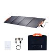 Portable Monocrystalline Solar Panel, 200W Foldable Monocrystalline ETFE Solar Charger, 23% Efficiency Solar Panel with MC4 Output, IP67 Waterproof f