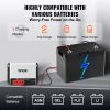 50A MPPT Solar Charge Controller, 12V / 24V Auto DC Input, Solar Panel Regulator Charger with Bluetooth Module, 98% Charging Efficiency for Sealed(AG