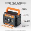 300W Portable Power Station, 230.88Wh /62400mAh Solar Generator, Regulated DC Output Backup Battery with AC Outlet, LED Light Power Station for CPAP