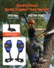 Tree Climbing Spikes Set, Height-Adjustable Tree Climbing Gear with Straps & Harness, 350 lbs Load Capacity, Heavy Duty Steel Climb Spurs Arborist Eq