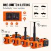 LCD Display Electric Car Jack, 5 Ton Hydraulic Car Jack, Portable Car Jack Lifting with Built-in Inflatable Pump and LED Light, Car Jack for SUV MPV