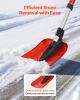 Snow Shovel for Driveway, 9 in Foldable Snow Shovel with D-shaped Handle, , 36-40 in Adjustable, Lightweight Aluminum Alloy Snows Removal Tool, Reduc