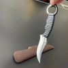 1pc Beautiful Arc-shaped Straight Knife, Made Of High-quality Steel. It Is Suitable For Various Scenarios Such As Outdoor Activities, Handicrafts, Ca