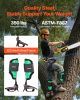 Tree Climbing Spikes Set, Height-Adjustable Tree Climbing Gear with Straps & Spike Protectors, 350 lbs Load Capacity, Heavy Duty Steel Climb Spurs Ar