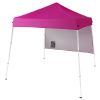 6x6ft Pop Up Canopy Tent, Outdoor Tent Canopy Foldable Portable Canopies for Camping, Patio, Easy Up Gazebo Canopy with Carry Bag Slant Legs, pink