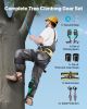 Tree Climbing Spikes Set, Height-Adjustable Tree Climbing Gear with Straps & Spike Protectors, 350 lbs Load Capacity, Heavy Duty Steel Climb Spurs Ar