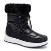 Winter new high tube warm large size women's shoes plus velvet snow boots fashion women's boots 36-43
