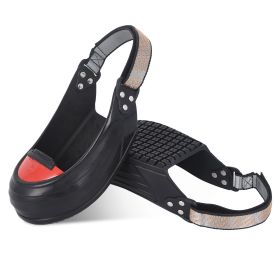 Steel Toe Covers for Shoes Safety Overshoes Steel Toe Caps Safety Boot Anti-Smash Titanium Aluminum Alloy Toe Shoe Covers with Adjustable Strap for M (size: M (US Size 5.5-9.5) Men's)