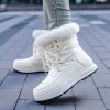 Winter new high tube warm large size women's shoes plus velvet snow boots fashion women's boots 36-43