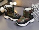 New winter soft-soled non-slip and fleece children's boots thickened snow boots for boys and girls